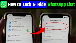 How to Lock WhatsApp Chat in iPhone with Face ID New Update | How to Hide Chats in iPhone WhatsApp