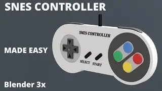 snes controller modeling in blender 3x