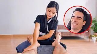 ASMR: Amazing Lao Foot Reflexology Massage with Acupressure Sticks