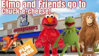 Muppet plush adventures: Elmo and friends go to Chuck-e-cheese!
