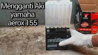Mengganti Aki Yamaha Aerox 155 dengan Yuasa YTZ7V Maintenance Free