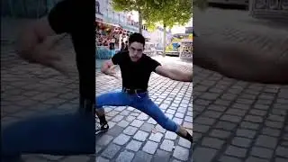 guy hits punching bag and screams