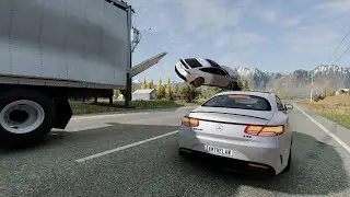 Extreme Overtake Crashes Compilation - BeamNG.Drive