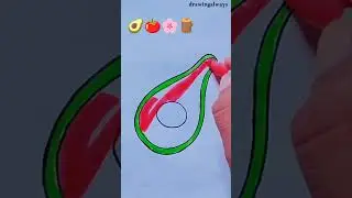 🥑🍅🌸🪵satisfying #shorts #viral #artwork #colurful #painting #trending #shortsfeed