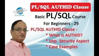 Authid in Oracle - Definers rights in Oracle - Invoker rights in PL SQL - Authid in PL SQL
