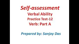 Verbal Ability: Practice Test 12 (Verb: Part A)