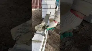 Кирпичная кладка под прут 