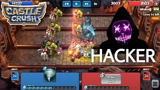 Castle crush God level Hacker in my clan! - Castle crush Hacker video 😱