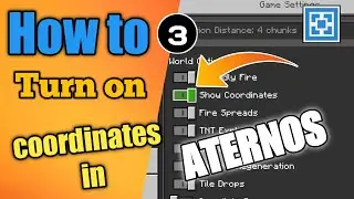 How to on coordinates in minecraft server | On coordinate in Minecraft aternos