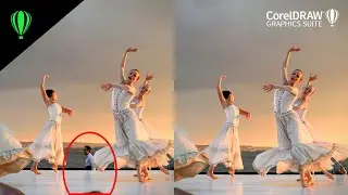 CorelDRAW tutorial - how to remove objects using Smart Carver tool in Corel PhotoPaint 2024