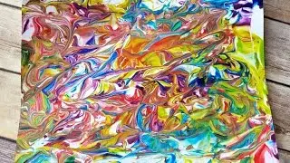 Shaving Cream Marbled Paper