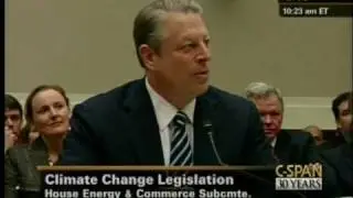 Full Al Gore Testimony to House Committee on Urgent Clean Energy and Climate Legislation (4-24-09)