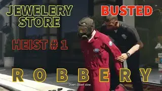 GTA 5: Story Mode - Money Heist-1 | Robbed A Jewelry Store and Messed up.!!