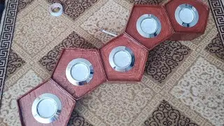 Красивая люстра из картона.
