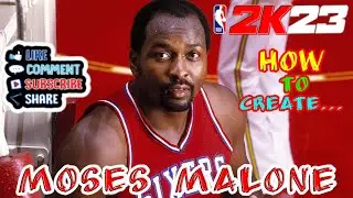 NEW NBA 2K23* Moses Malone face creation Tutorial EVER!