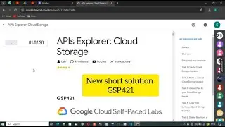 APIs Explorer: Cloud Storage lab solution 