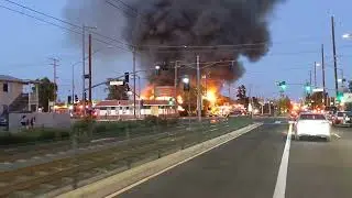 Structure Fire in Los Angeles - Farther View - 08.16.22