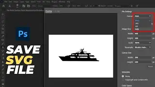 How to Make SVG or EPS files in Photoshop 2024 | Tutorial for Beginner