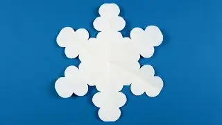 How to make a snowflake out of paper. Make snowflakes out of paper
