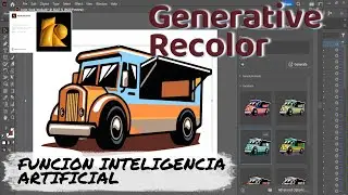 IA FUNCION RECOLOR GENERATIVA ILLUSTRATOR 2024 / GENERATIVE RECOLOR ILLUSTRATOR IA 2024