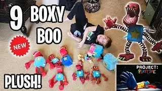 Unboxing 9 New Boxy Boo Plush from Project: Playtime!