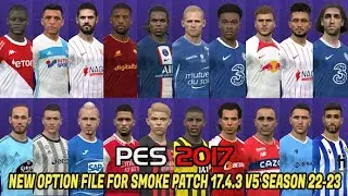 PES 2017 NEW OPTION FILE FOR SMOKE PATCH