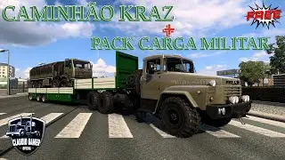 Download Caminhão kraz 260 1981 + Pack de Carga Militar Ets2 1.52/1.53