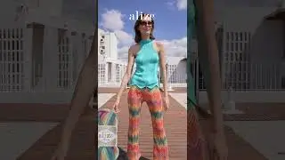 Alize Diva Batik ile Yazlık Bluz ve Pantolon Örüyoruz