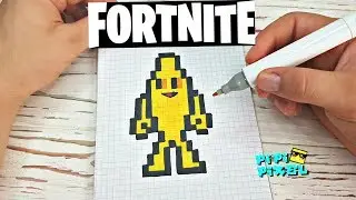 BANANA PEELY from FORTNITE - PIXEL ART
