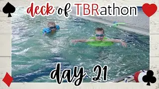 Deck of TBRathon VLOG || day 21: kids make the hard days better 🥰