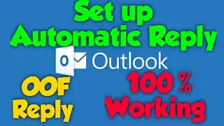 How to setup Out Of Office Replies on a Mailbox in Office 365