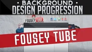 FouseyTube Channel Background - Design Progression by Dope Designs