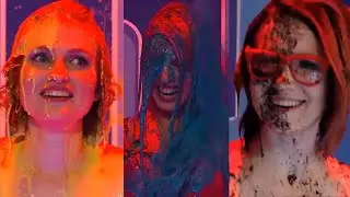 3 Russian Contestants Slimed On TV Show!