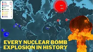 MAP-TIMELINE: ALL ATOMIC BOMBS AND NUCLEAR ATTACKS IN HISTORY FROM 1945 TO 2025!