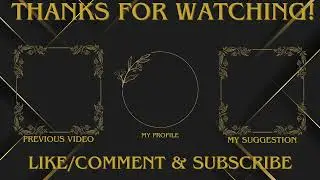 Free To Use Youtube Outro End Screen Ver 