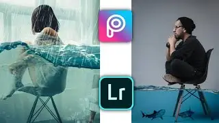 Water Concept Photo Editing | picsart + Lightroom Editing tutorial| Mobile Editing Ideas