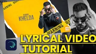 how to create lyrical videos in alightmotion|alightmotion tutorial|