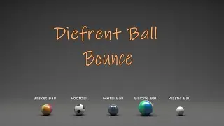 Different Ball Bounce in maya🏀