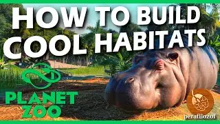 😎 How to build cool habitats for animals FAST in Planet Zoo tutorial | Guide #7