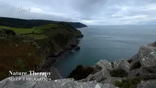 Cold Winter Winds in the Valley of Rocks, Devon, UK | Natural White Noise for Sleep & Relaxation