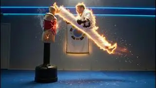 Taekwondo Training on the BOB XL | Martial Arts Kicking Sampler | Ginger Ninja Trickster