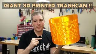3D Printing a Giant Indestructible Trashcan #3dprinting #tpu #ratrig