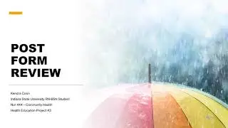 POST FORM REVIEW