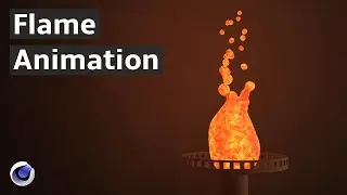 Blobby Flame Animation - Cinema 4D Tutorial