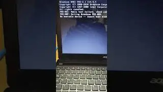 acer laptop no bootable device insert boot disk 