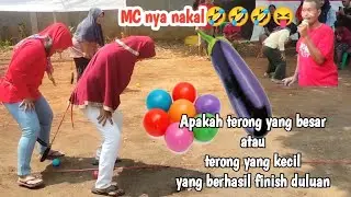 lomba menggiring bola pakai terong