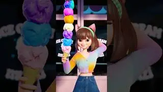 I love ice cream!❤️Too many flavors to try😅아이스크림 좋아!🍧🍦🍨 #lechat #tiktok #르샤 #shorts #icecream