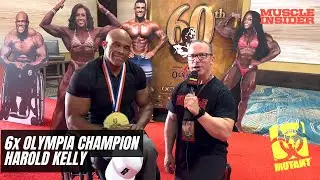 Harold Kelley interviews with Muscle Insider after winning 6th Olympia title at the 2024 Olympia