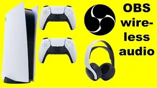 NO LAG PS5 audio in OBS with USB Headsets &  2 Controllers, How to Set Up 