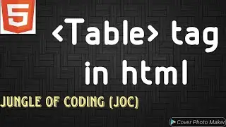 Tables in HTML